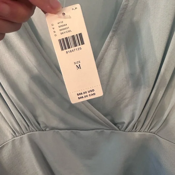 By Anthropologie Draped V-neck Top - Picture 5 of 5